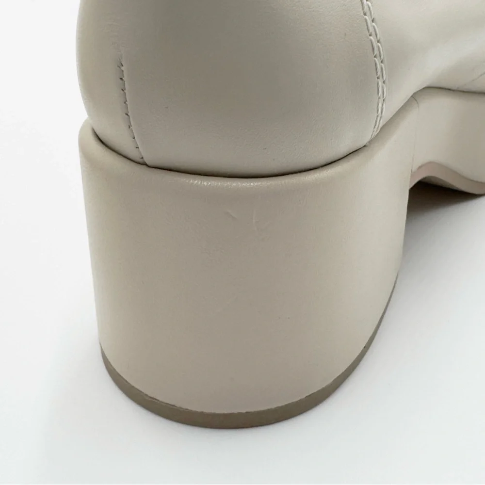 NEW Dolce Vita Yanni Platform Loafer Shoes Round Toe Women's Ivory Size US 7.5 - Picture 12 of 12